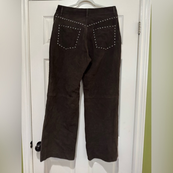 Reformation Veda Kennedy Studded Suede Leather Pant NWT - Picture 5 of 6